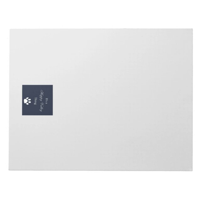 Bloco De Notas Notepad de 11" x 8,5" de Vale Feliz - 40 páginas (Frente)