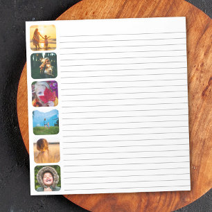 Bloco De Notas Notepad de 6 fotos com Modelo linhado