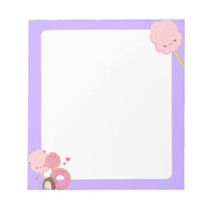 Bloco De Notas Notepad de algodão Kawaii
