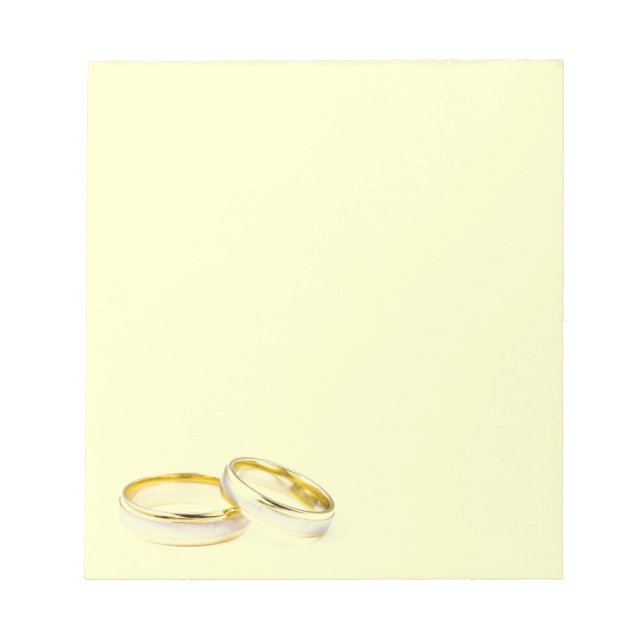 Bloco De Notas Notepad de Anéis de Casamento (Frente)