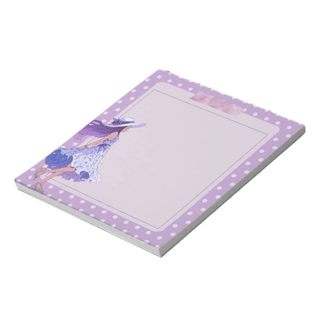 Bloco De Notas Notepad de Animação Simples e Violeta Roxo (Invertido)
