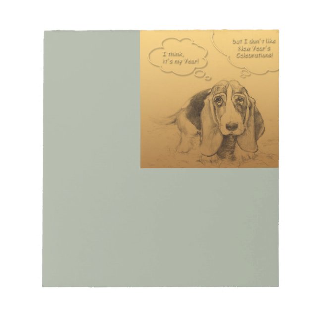 Bloco De Notas Notepad de Ano Chinês Humorista Vietnamita (Frente)