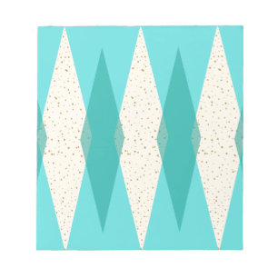 Bloco De Notas Notepad de Argyle Moderno do meio século