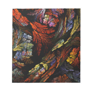 Bloco De Notas Notepad de arte Abstrato de Harmonia de Cor
