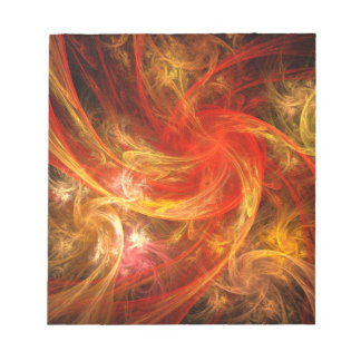 Bloco De Notas Notepad de Arte do Firestorm Nova Abstrato