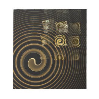 Bloco De Notas Notepad de Arte do Hypnosis Abstrato