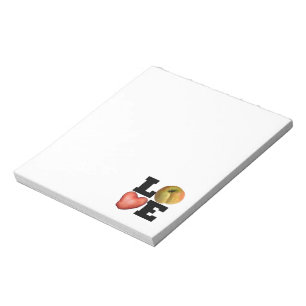 Bloco De Notas Notepad de Batata de Coração da Coleção LOVE
