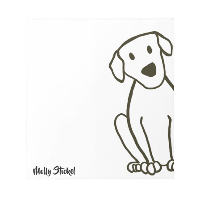 Bloco De Notas Notepad de Cachorro Grande (Frente)