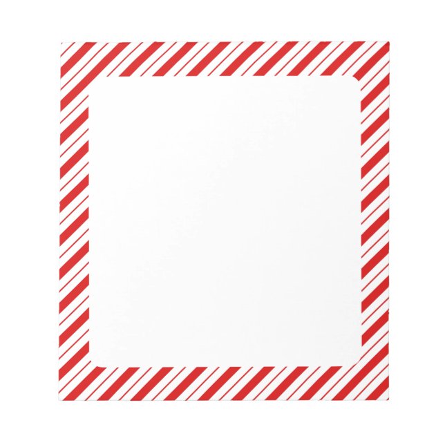 Bloco De Notas Notepad de Canas de Natal Strike (Frente)