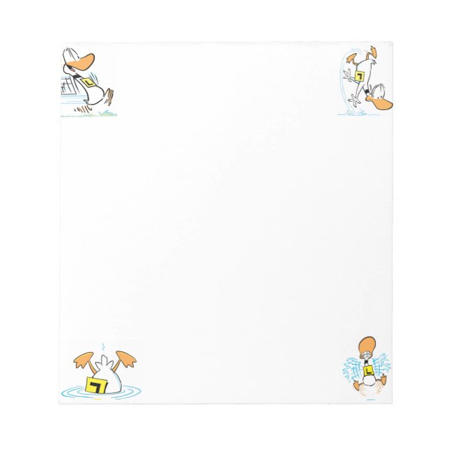 Bloco De Notas Notepad de Cartoon de Aviação Ding Duck (Frente)