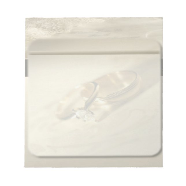 Bloco De Notas Notepad de Casamento (Frente)