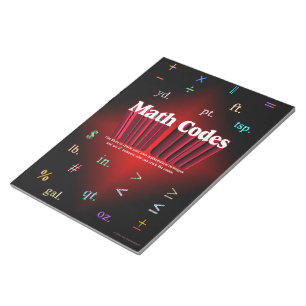 Bloco De Notas Notepad de Códigos de Matemática