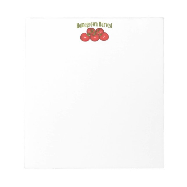 Bloco De Notas Notepad de Colheita Homegrown (Frente)