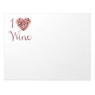Bloco De Notas Notepad de Cortiça de Vinho