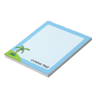 Bloco De Notas Notepad de desenho em árvore palm