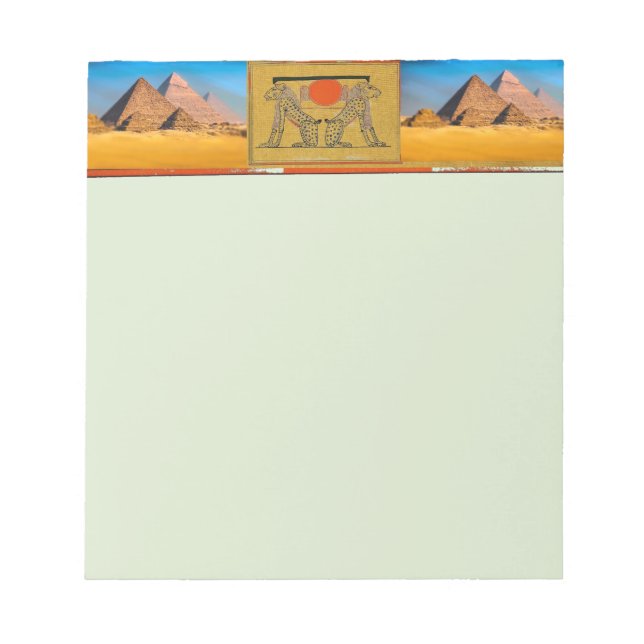 Bloco De Notas Notepad de deuses egípcios (Frente)