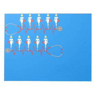 Bloco De Notas Notepad de Enfermeiro Retroativo