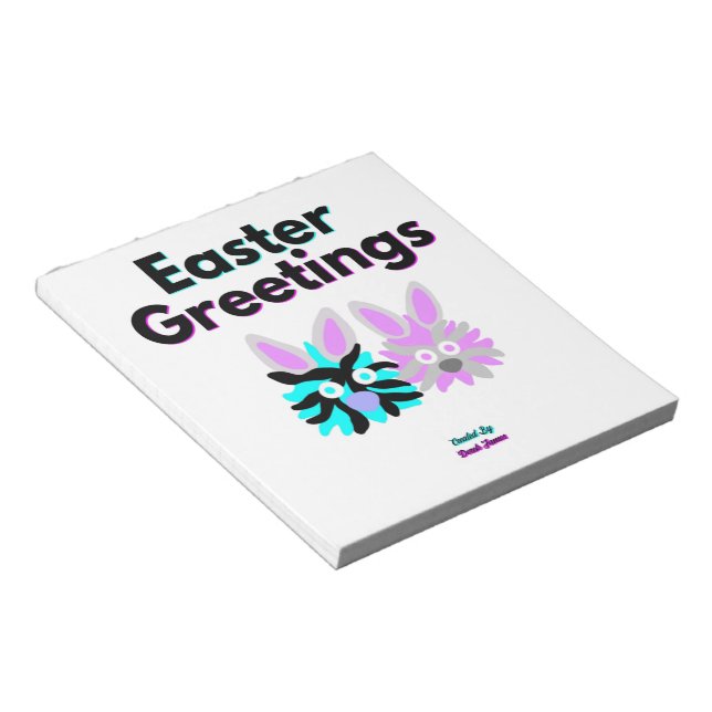 Bloco De Notas Notepad de Felpudos coelhos (Inclinado)