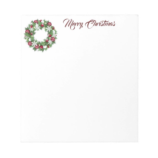 Bloco De Notas Notepad de Feno de Natal (Frente)