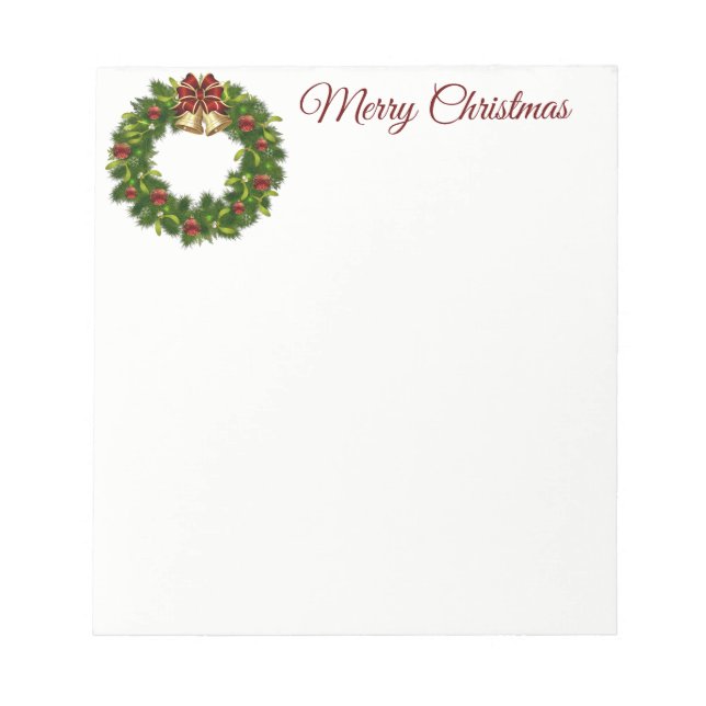 Bloco De Notas Notepad de Feno de Natal (Frente)