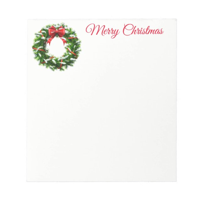 Bloco De Notas Notepad de Feno de Natal (Frente)