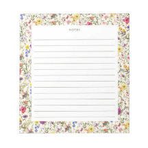 Notepad de flor selvagem