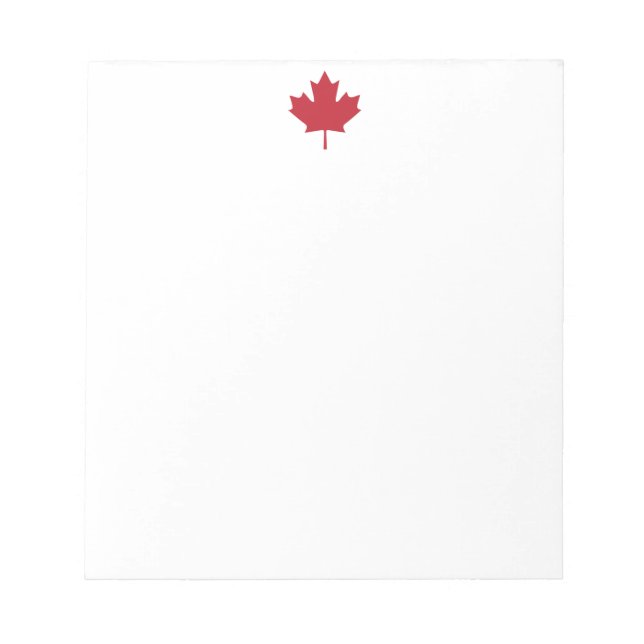 Bloco De Notas Notepad de Folha de Mapeamento do Canadá (Frente)