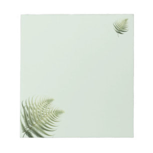 Bloco De Notas Notepad de Folhagem Fern Fronds