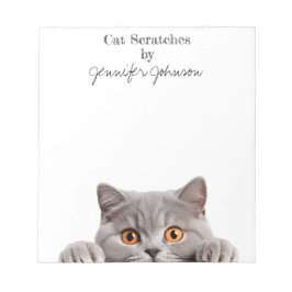 Bloco De Notas Notepad De Gato Engraçado