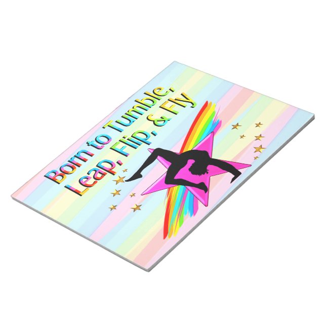 Bloco De Notas NOTEPAD DE GINÁSTICA DE nascer PARA TUBO (Inclinado)