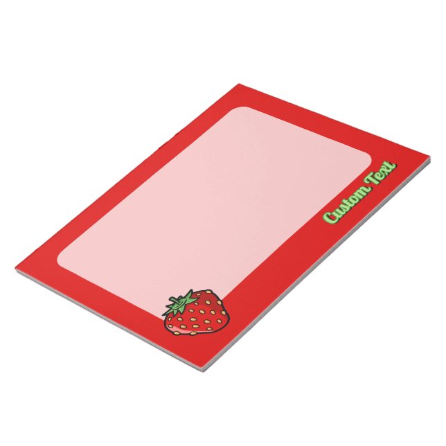 Bloco De Notas Notepad de Ícone de Morango (Inclinado)