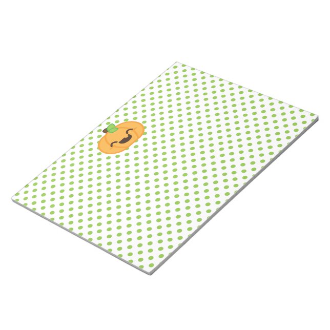 Bloco De Notas Notepad de Kawaii Jack O Lanterna Pumpkin (Inclinado)