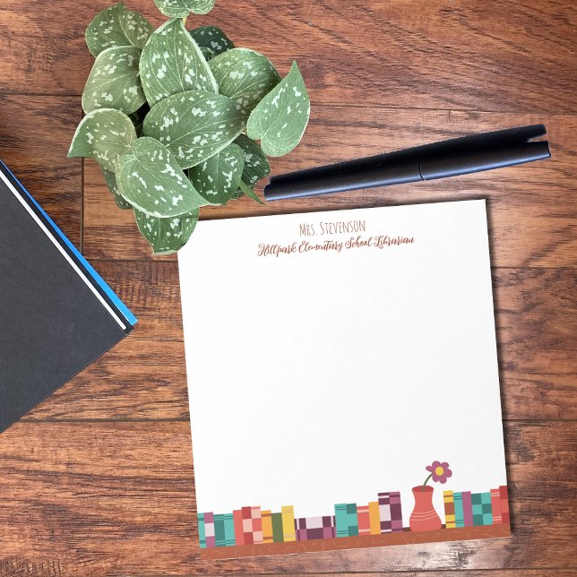 Bloco De Notas Notepad de Livraria de Bibliotecas Escolares (Criador carregado)