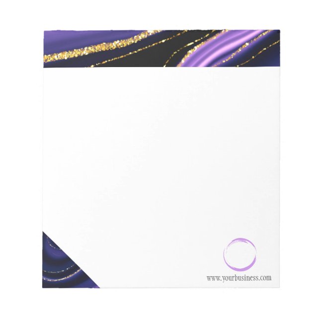 Bloco De Notas Notepad de marca comercial preto roxo (Frente)