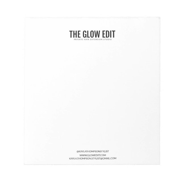 BLOCO DE NOTAS NOTEPAD DE MARCA PERSONALIZADA (Frente)