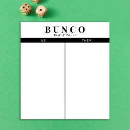 Bloco De Notas Notepad de Mesa simples preto e branco