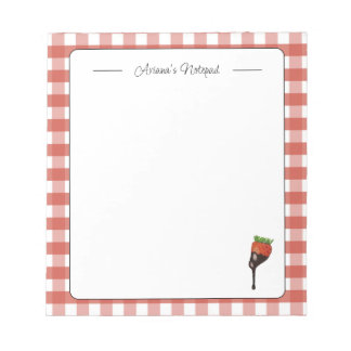 Bloco De Notas Notepad de Morango Vermelho Cinto Personalizado