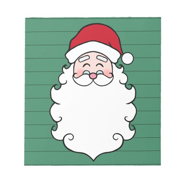 Bloco De Notas Notepad de Natal do Papai Noel (Frente)