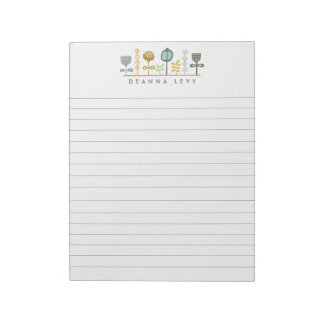 Bloco De Notas Notepad de Negócios Personalizado de Arte Moderna