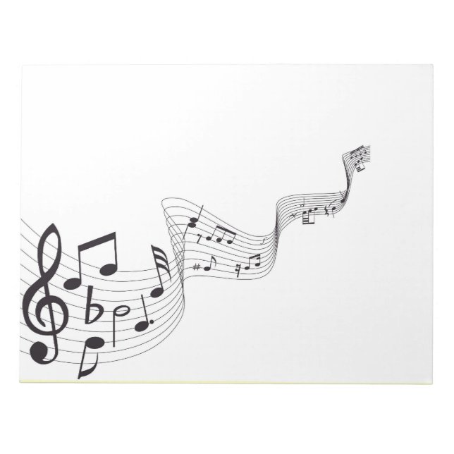 Bloco De Notas Notepad de Nota Musical (Frente)