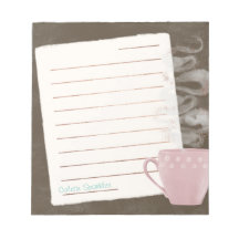 Notepad de Notas de Café