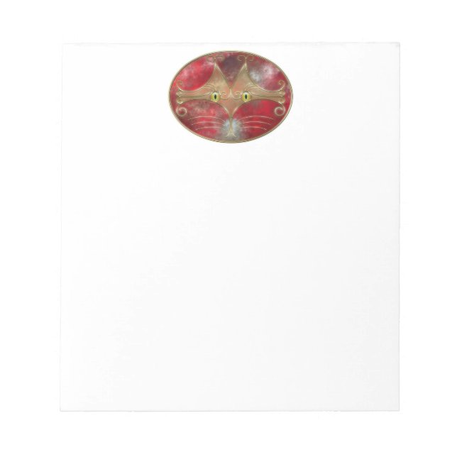 Bloco De Notas Notepad de Olhos de Gato (Frente)