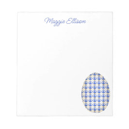 Bloco De Notas Notepad de Ovo Chic Chinoiserie Watercolor