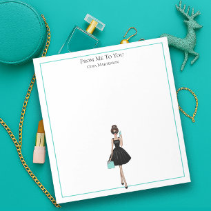 Bloco De Notas Notepad de Papel de Escritório Girly Fashionista P