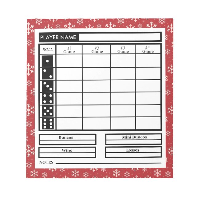 Bloco De Notas Notepad de Parcela de Natal Merry Trendy (Frente)