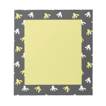 Notepad de pipoca (Cinza Escura e Amarelo de Mante