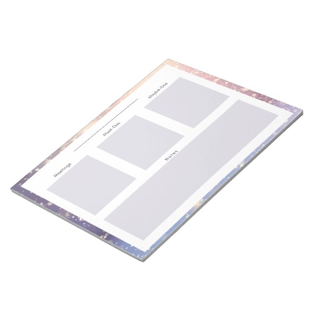 Bloco De Notas Notepad de Planeamento Diário de Inverno/Neve (Inclinado)