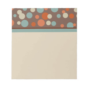 Bloco De Notas Notepad de Pontos Marrons Retroativos