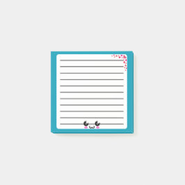 Bloco De Notas Notepad de Posto Whimsical Kawaii