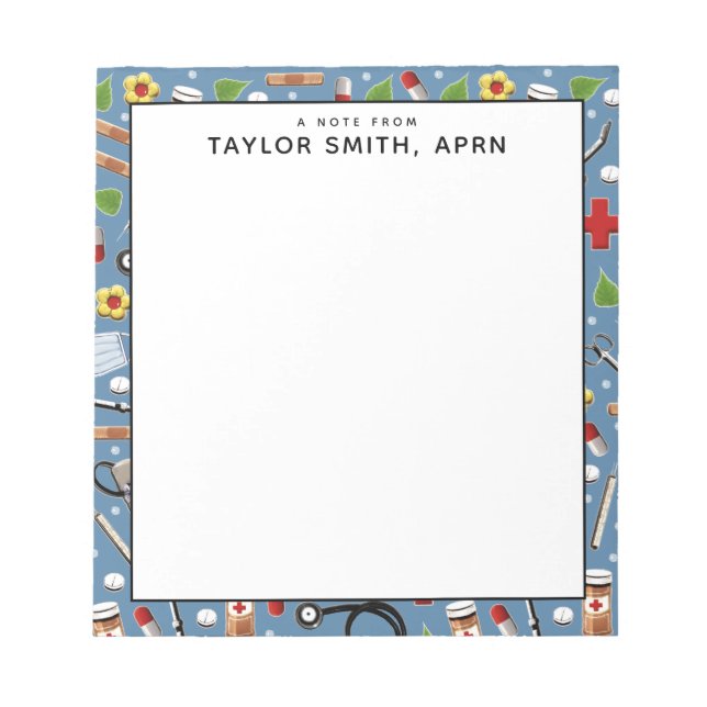 Bloco De Notas Notepad de Presente Personalizado (Frente)